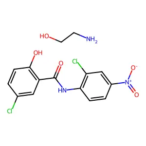 氯硝柳胺乙醇胺盐 structure