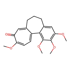 6,7-Dihydro-1,2,3,10-tetramethoxybenzo(a)heptalen-9(5H)-one structure