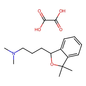 N,N,3,3-四甲基-1-异苯并二氢吡喃丙胺 草酸盐 structure