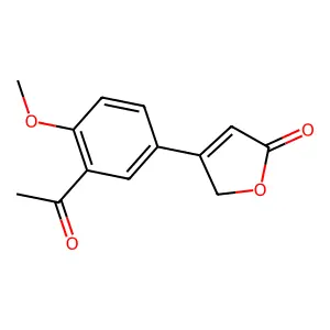 4-(3-Acetyl-4-methoxyphenyl)furan-2(5H)-one structure