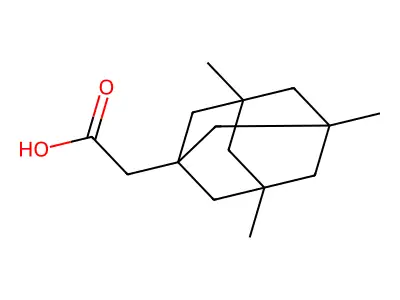 2-(3,5,7-Trimethyladamantan-1-yl)acetic acid structure