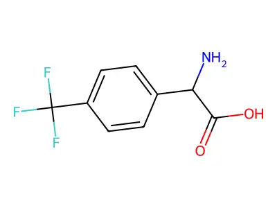 4-(Trifluoromethyl)-L-phenylglycine structure