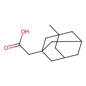 3-Methyl-1-adamantaneacetic acid structure