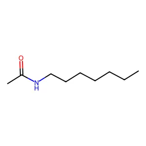 N-heptylacetamide structure