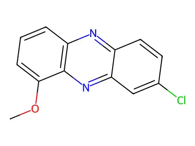 1-Methoxy-8-chlorophenazine structure