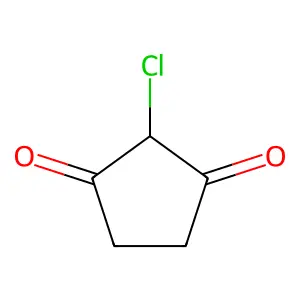 2-Chlorocyclopentane-1,3-dione structure