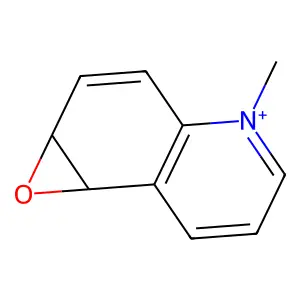 cis-(+-)-1a,7b-Dihydro-4-methyloxireno(f)quinolinium structure
