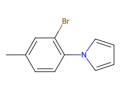 1-(2-bromo-4-methylphenyl)-1H-pyrrole structure