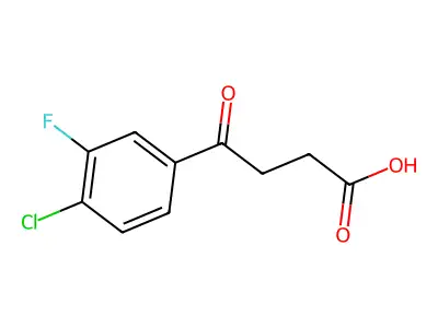 4-(4-Chloro-3-fluorophenyl)-4-oxobutanoic acid structure