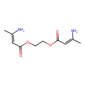 1,2-Ethanediyl bis(3-aminobut-2-enoate) structure