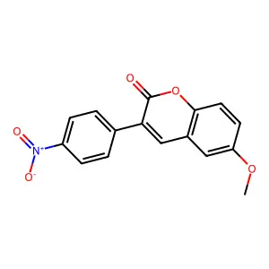6-Methoxy-3-(4-nitrophenyl)chromen-2-one structure
