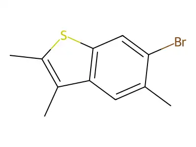 Benzo[b]thiophene, 6-bromo-2,3,5-trimethyl- structure