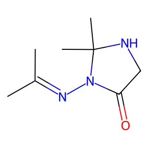 4-Imidazolidinone, 2,2-dimethyl-3-[(1-methylethylidene)amino]- structure
