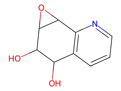 anti-5,6-Dihydroxy-7,8-epoxy-5,6,7,8-tetrahydroquinoline structure