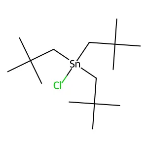 Trineopentylstannyl chloride structure