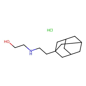 Adamantane, 1-(2-(2-hydroxyethylamino)ethyl)-, hydrochloride structure