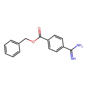 Phenylmethyl 4-(aminoiminomethyl)benzoate structure