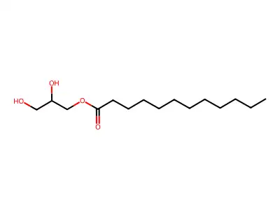月桂酸甘油酯 structure