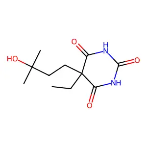 5-Ethyl-5-(3-hydroxy-3-methylbutyl)-2,4,6(1H,3H,5H)-pyrimidinetrione structure