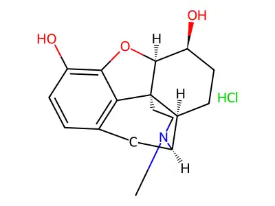 二氢吗啡 structure