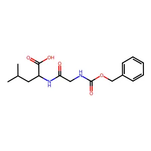 Z-Gly-Leu-OH structure