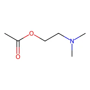 Dimethylaminoethyl acetate structure