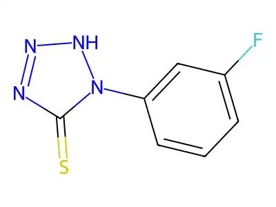 1-(3-fluorophenyl)-1H-tetrazole-5-thiol structure