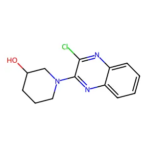 (R)-1-(3-chloroquinoxalin-2-yl)piperidin-3-ol structure