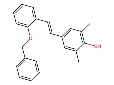 2,6-Dimethyl-4-[2-(2-phenylmethoxyphenyl)ethenyl]phenol structure