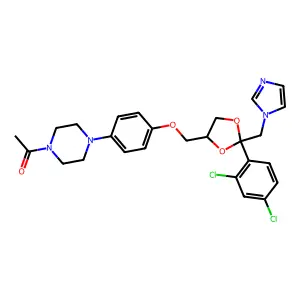 (2S,4S)-ketoconazole structure