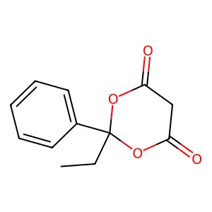 1,3-Dioxane-4,6-dione, 2-ethyl-2-phenyl- structure