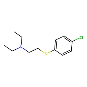 2-(4-氯苯硫基)三乙胺 structure