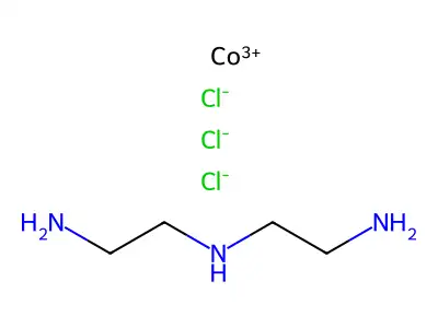 三氯二乙烯三胺合钴(III) structure