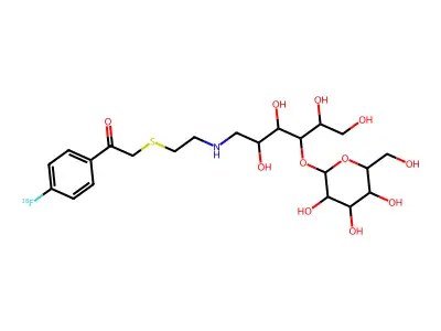 N-lactitol-S-(fluorophenacyl)cysteamine structure