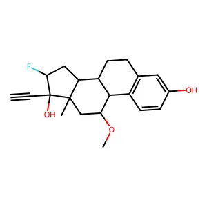 Fluoromoxestrol structure