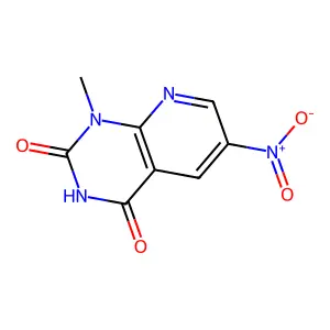 1-Methyl-6-nitropyrido[2,3-d]pyrimidine-2,4-dione structure