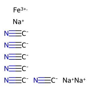 sodium hexacyanoferrate(III) structure
