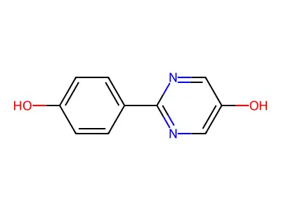 2-(4-Hydroxyphenyl)-5-pyrimidinol structure
