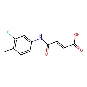 (Z)-4-(3-fluoro-4-methylanilino)-4-oxobut-2-enoic acid structure