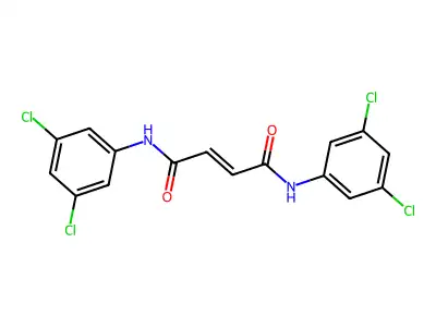 2-Butenediamide, N1,N4-bis(3,5-dichlorophenyl)-, (2E)- structure