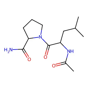 N-乙酰亮氨酰脯氨酰胺 structure