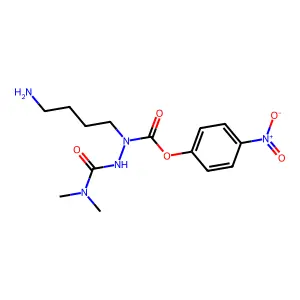 N(alpha)(N,N-dimethylcarbamoyl)-alpha-azalysine 4-nitrophenyl ester structure