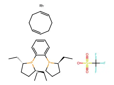 (R,R)-Et-DUPHOS-Rh structure