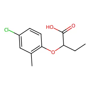 (2R)-2-(4-chloro-2-methylphenoxy)butanoic acid structure