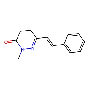 2-Methyl-6-styryl-4,5-dihydropyridazin-3(2H)-one structure