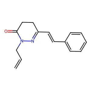6-(2-Phenylethenyl)-2-prop-2-enyl-4,5-dihydropyridazin-3-one structure