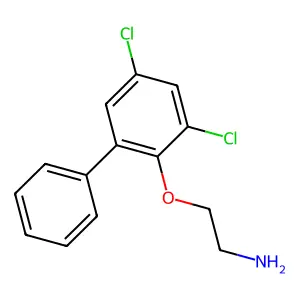2,4-二氯-6-苯基苯氧基乙胺 structure