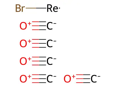 五羰基溴化铼 structure