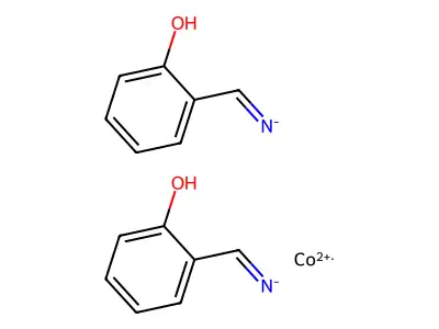 Cobalt(2+);bis((2-hydroxyphenyl)methylideneazanide) structure