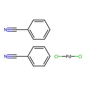二氯化二(苯甲腈)合钯 structure